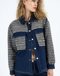 Coster Copenhagen Denim Boucle Tweed Jacket