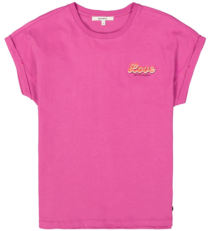 Garcia Meadow Mauve Logo T-Shirt, C50207