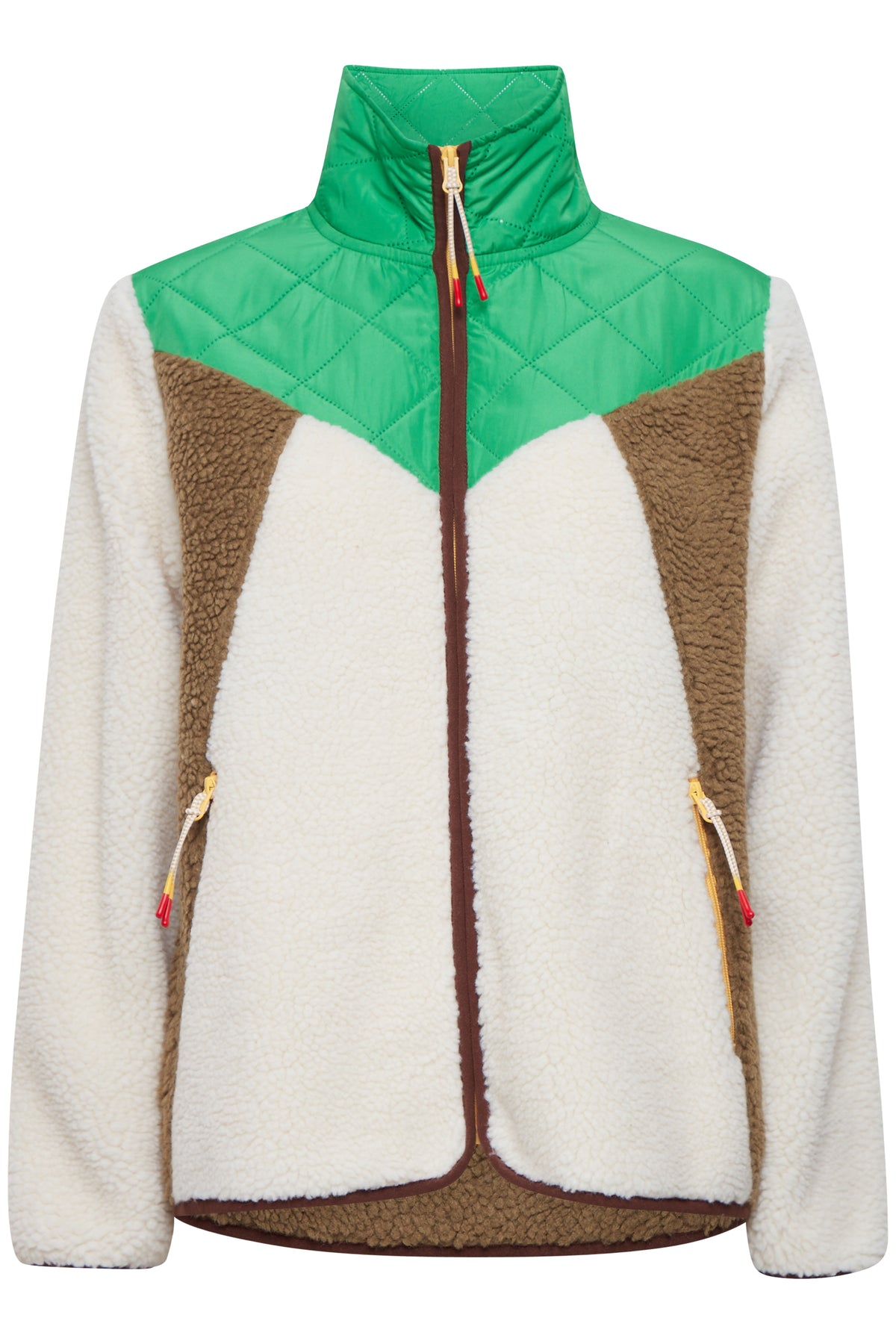 The Jogg Concept JCBerri Fern Green Mix Teddy Jacket, 22800271