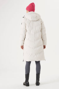 Garcia Ultimate Iconic Cream Puffa Coat with Zip Detailing, GJ400905