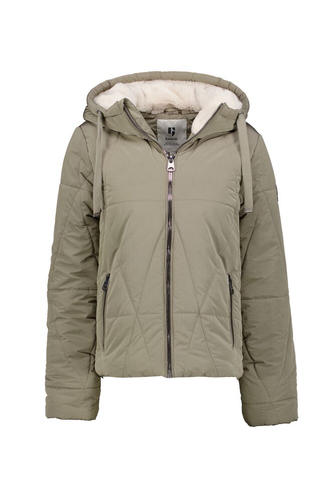 Garcia Iconic Sage Army Green Puffa Coat, GJ400907