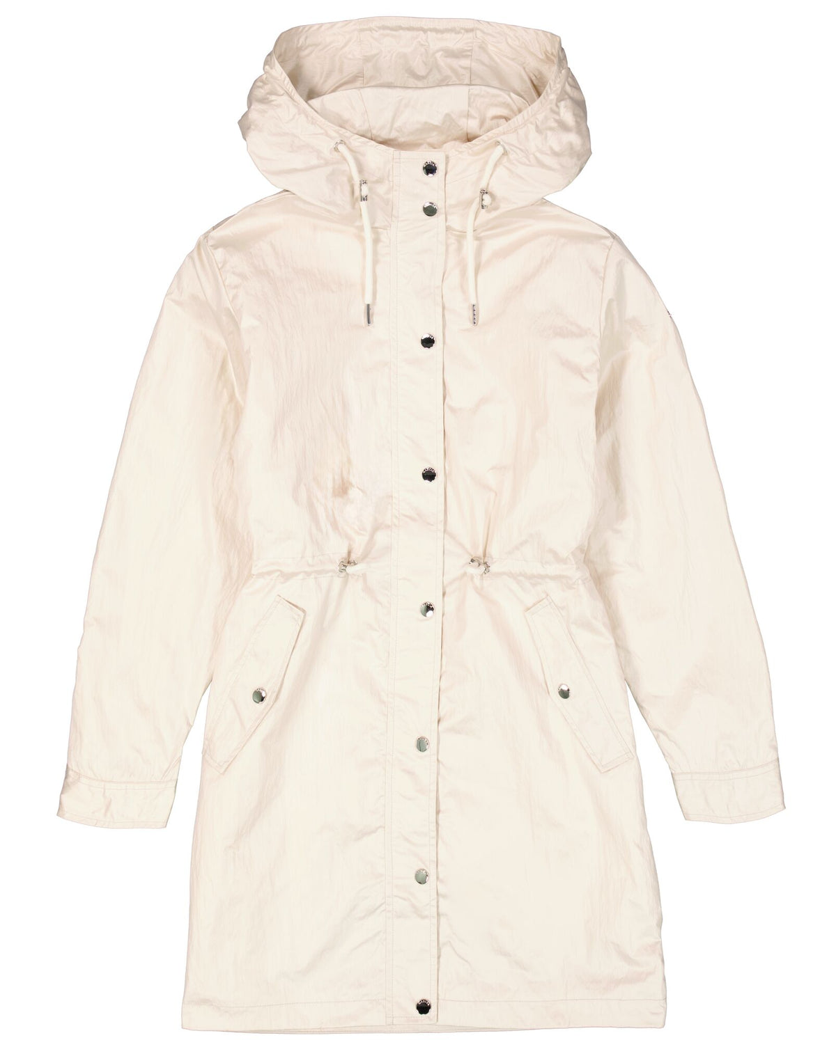 Garcia Champagne Cream Pearlescent Waterproof Parka Coat, GJ500207