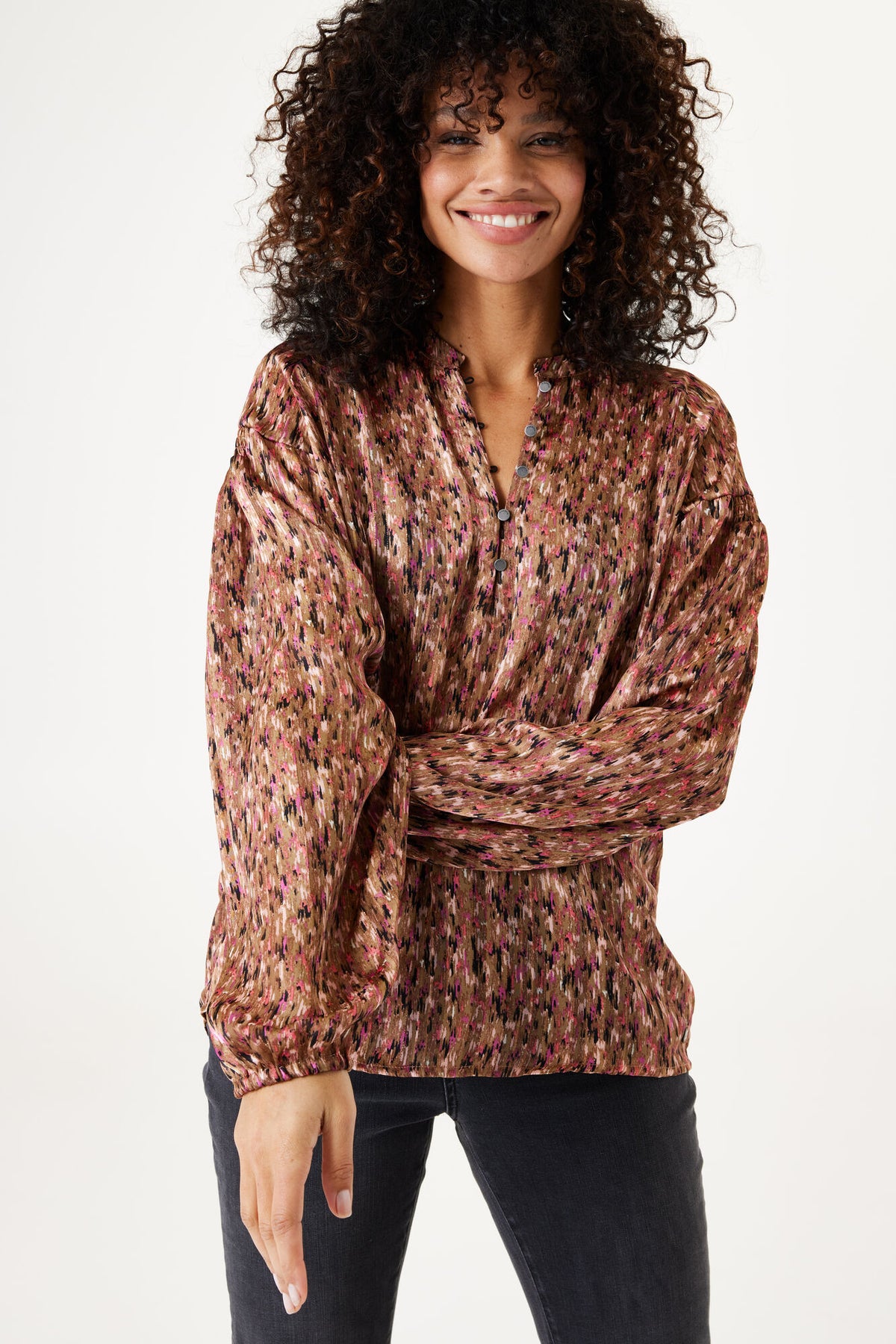Garcia Golden Abstract Printed Blouse, H30234