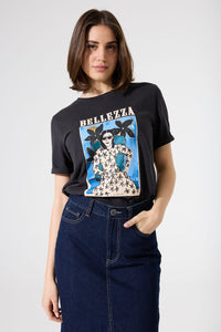 Garcia Anthracite Grey Logo Front T-Shirt
