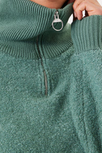 Garcia Misty Fields Boucle Knit Half Zip Jumper, J30242