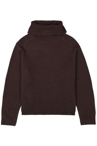 Garcia Chocolate Brown Cowl Neck Knit, J50049
