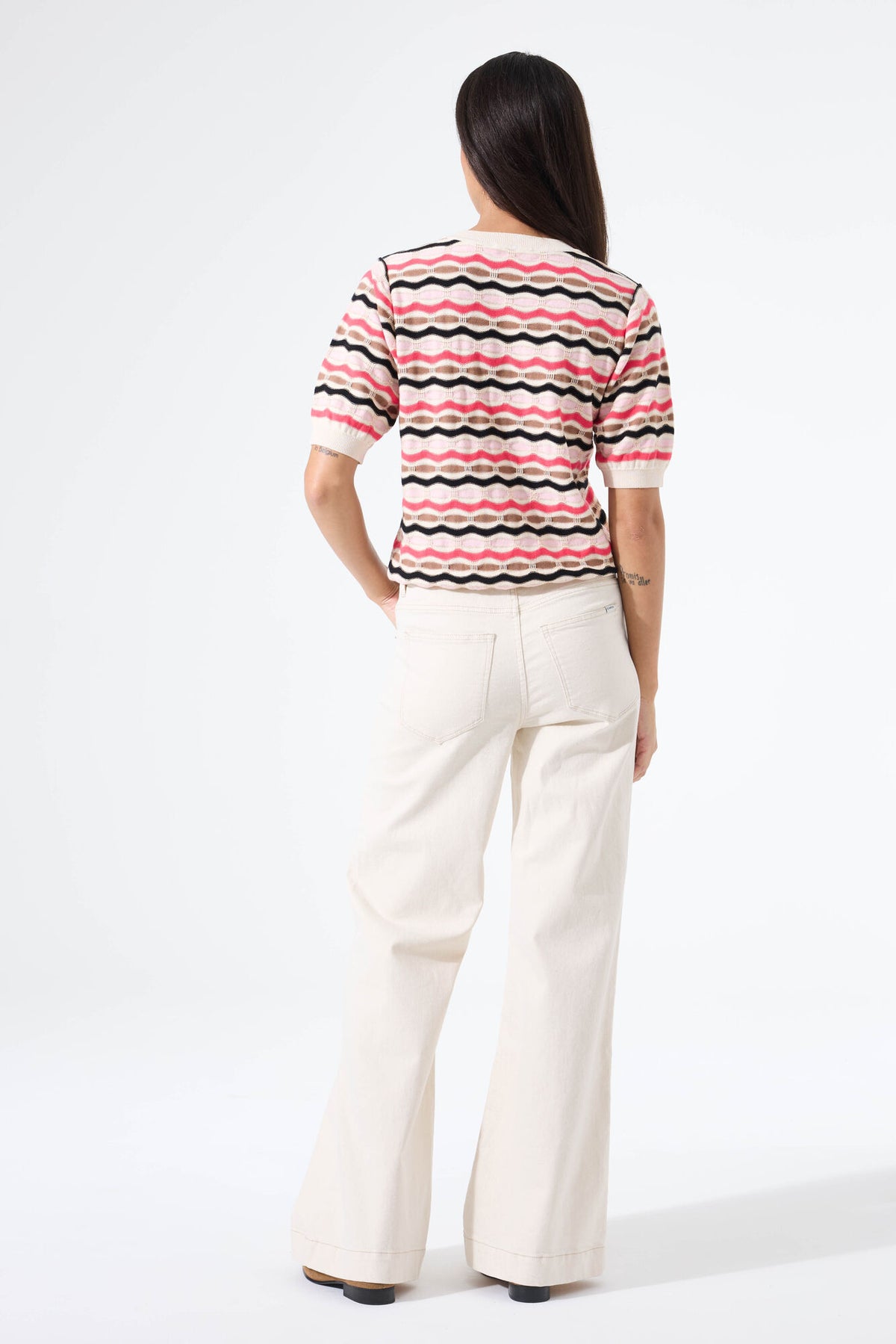 Garcia Soft Taupe/Pink Printed Knit, N260241