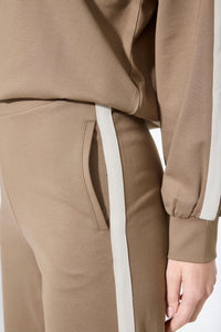 Garcia Soft Taupe Sports Luxe Wide Leg Joggers, N260313