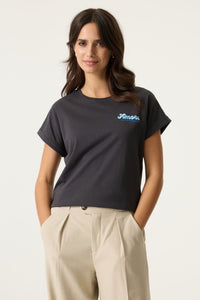 Garcia Anthracite Grey 'Amore' Logo T-Shirt, O260001