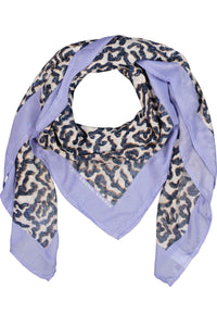 Garcia Summer Cobalt Abstract Printed Scarf,  O260130