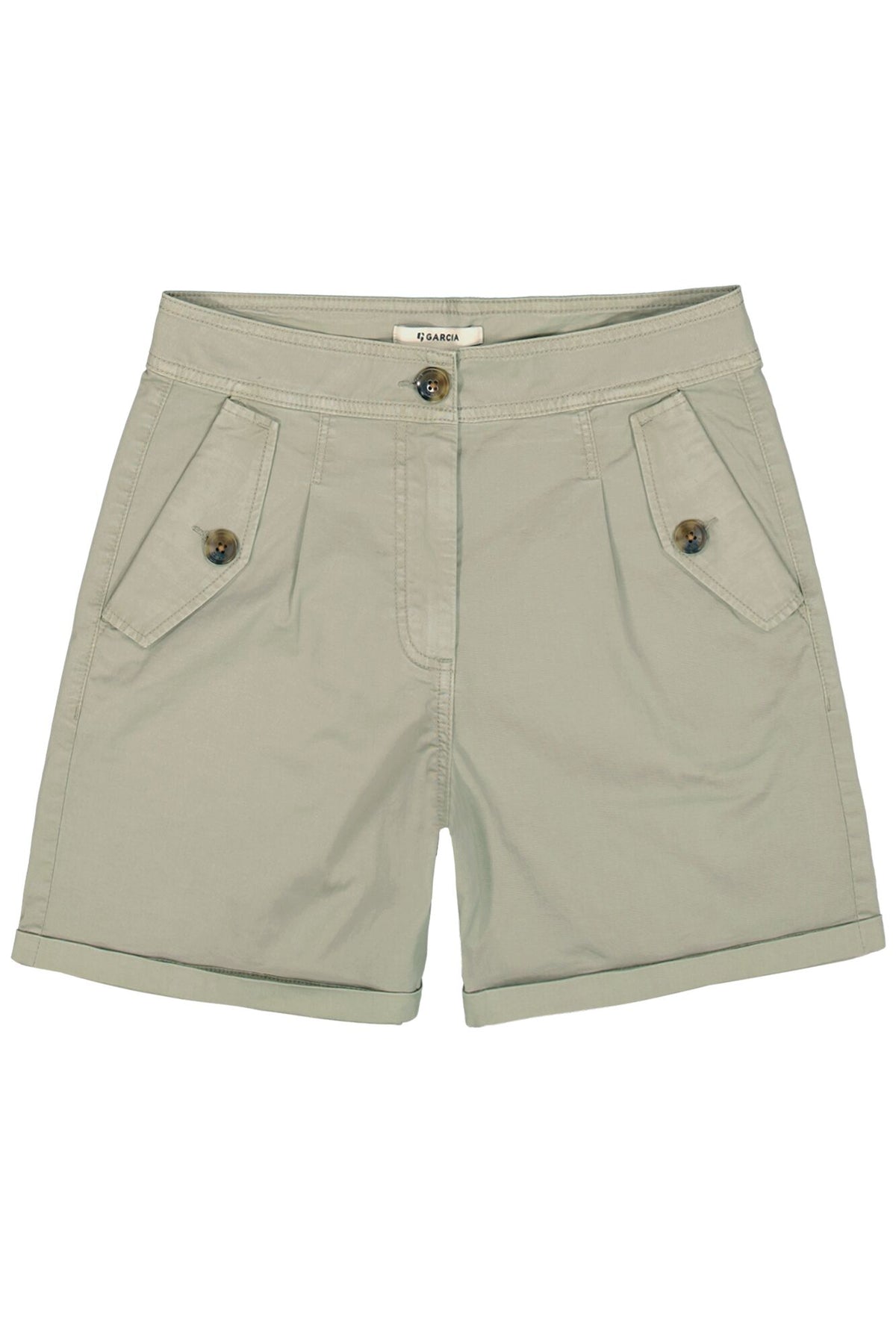 Garcia Seagrass Khaki Chino Shorts, Q40144