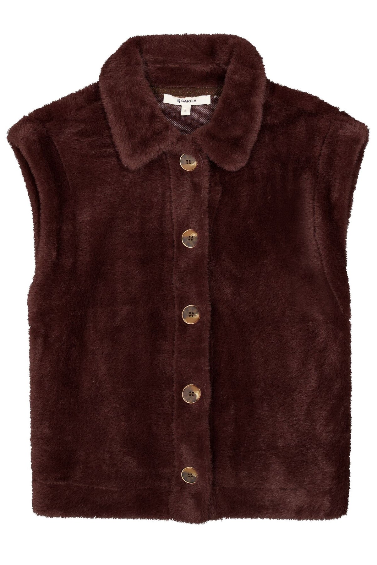 Garcia Hazel Bloom Faux Fur Gilet, T260293
