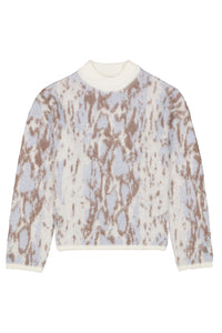 Garcia Cream Abstract Printed Cosy Knit, U260047 
