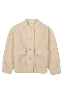 Garcia Nomad Beige Teddy Bomber Jacket, U40094