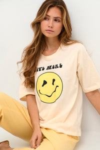 Kaffe Kasilla Antique White 'Love More' Oversized T-Shirt, 10507549
