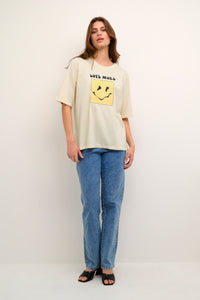 Kaffe Kasilla Antique White 'Love More' Oversized T-Shirt, 10507549