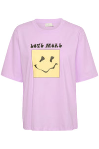 Kaffe Kasilla Lupine 'Love More' Oversized T-Shirt