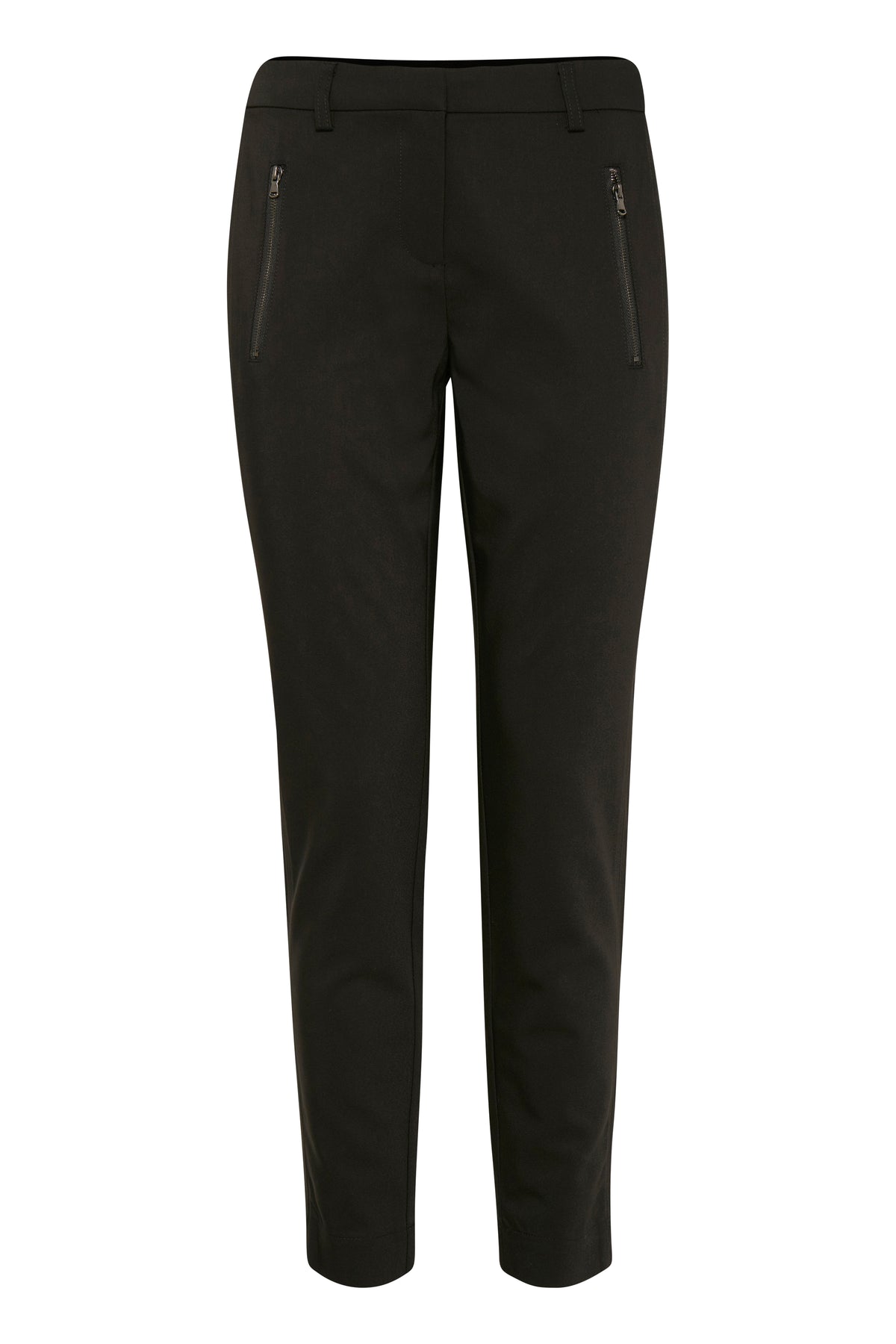 Fransa Zapant Black Cigarette Style Trousers, 20603400