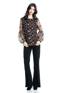 Cotton Brothers Embroidered Floral Top freeshipping - Ruby 67 Boutique