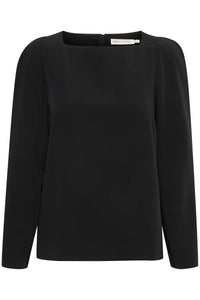 InWear Natalya Black Puff Blouse, 30107966