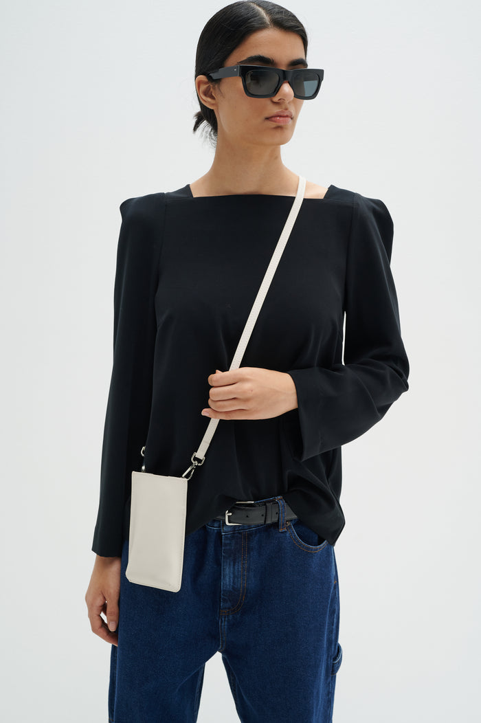 InWear Natalya Black Puff Blouse, 30107966