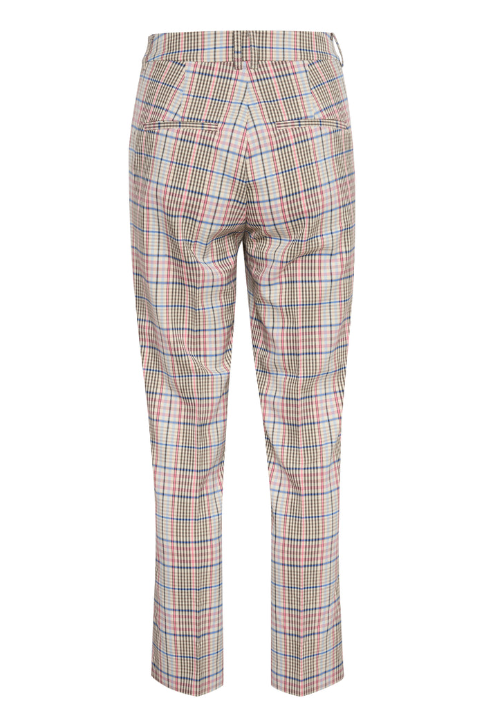 InWear Kian Zella Multi Colour Check Classic Trouser, 30108178