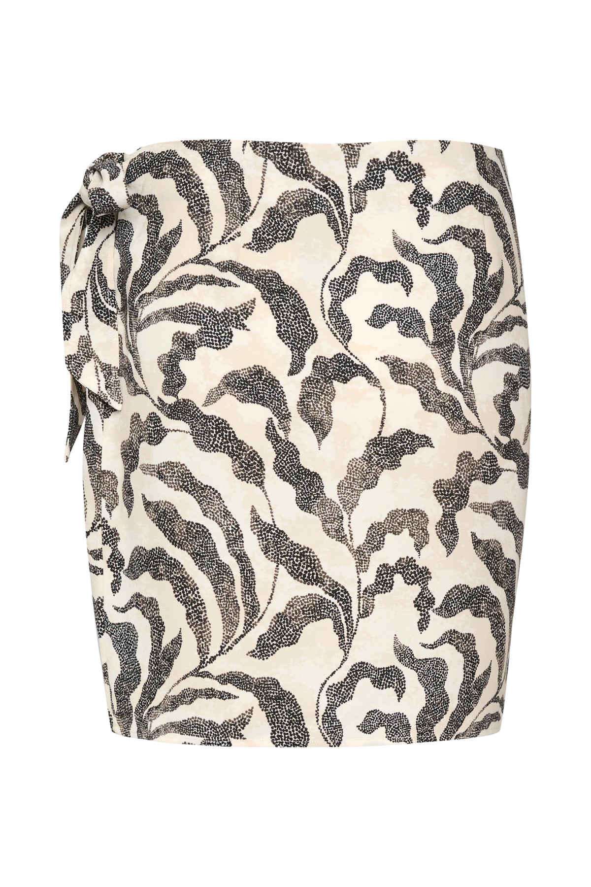 Soaked in Luxury Shirley Sandshell Dot Leaves Printed Wrap Skirt, 30406721