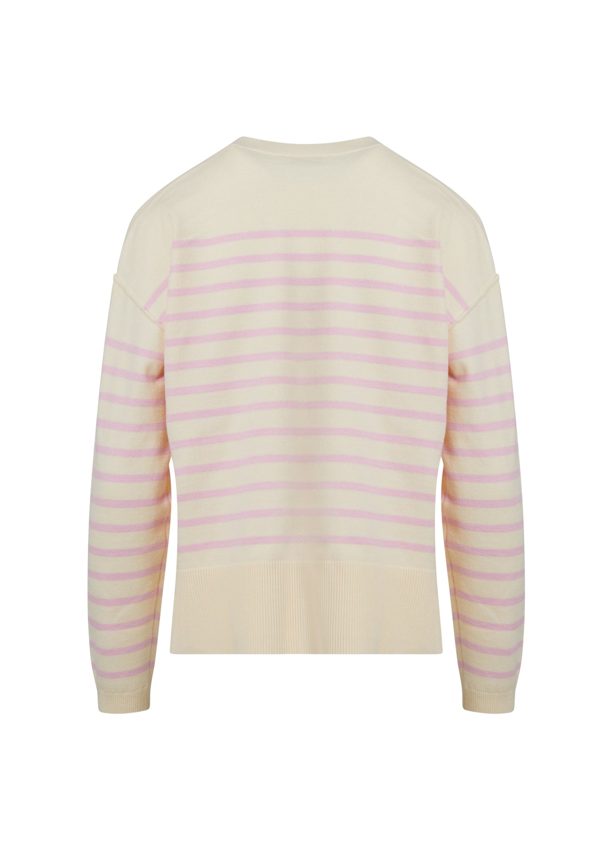 Coster Copenhagen Collins Creme/Baby Pink Striped Knit, CCH2133