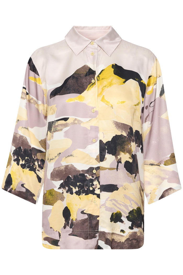 InWear Madeline Anise Flower Landscape Oversized Shirt, 30107071