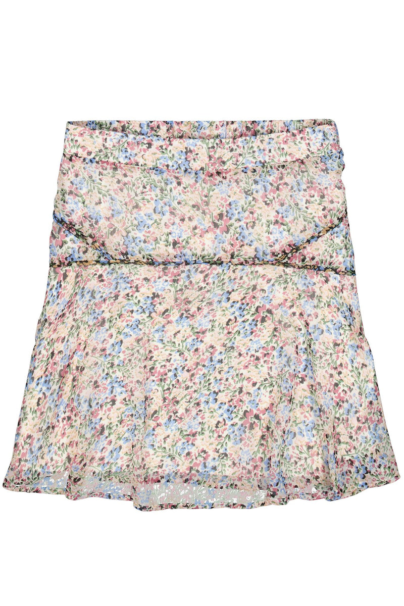 Garcia Off White Floral Chiffon Skirt, C30121
