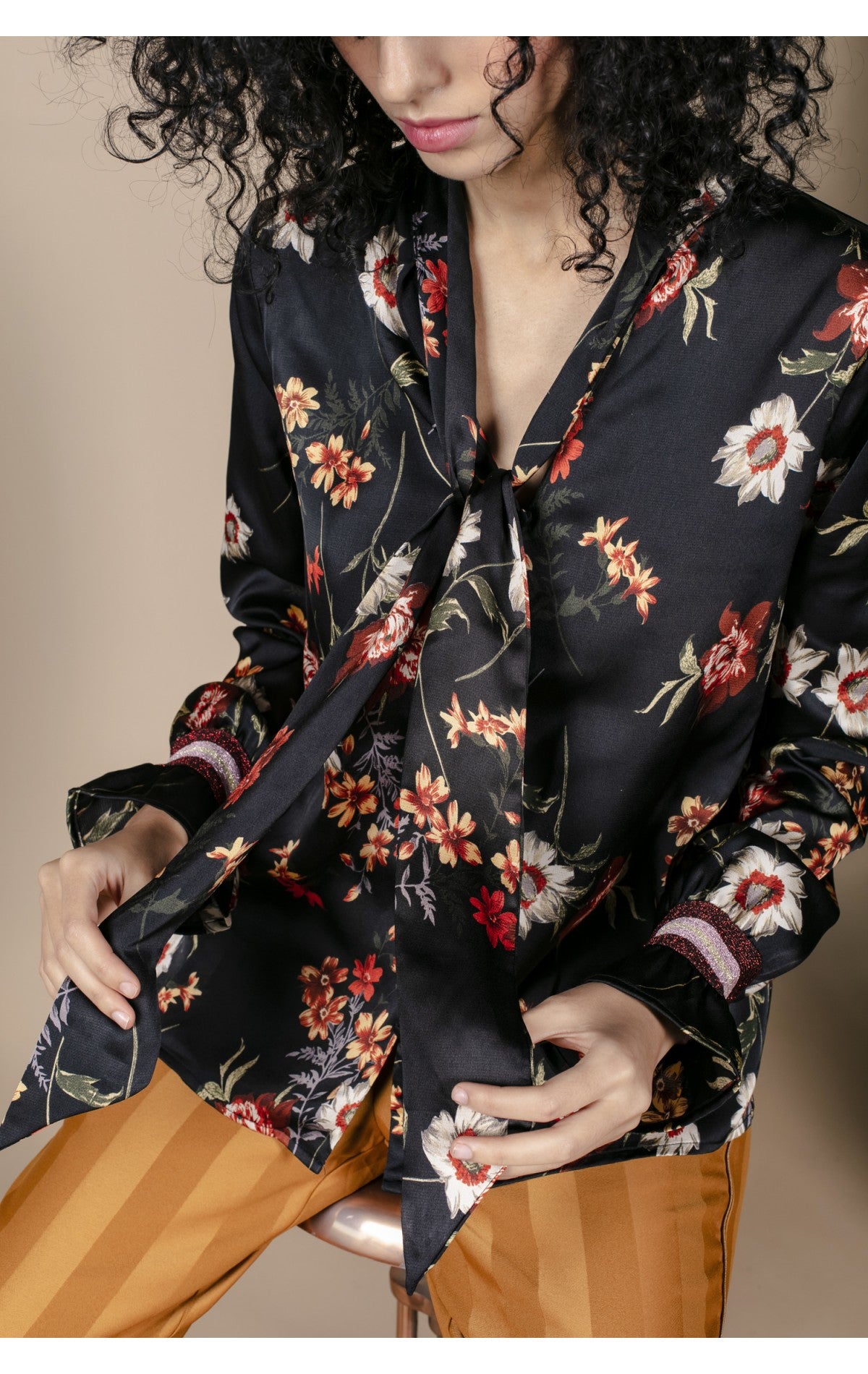 Grace and Mila Reset Black Floral Blouse freeshipping - Ruby 67 Boutique