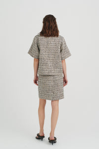 InWear Zhanna Lurex Tweed Skirt freeshipping - Ruby 67 Boutique