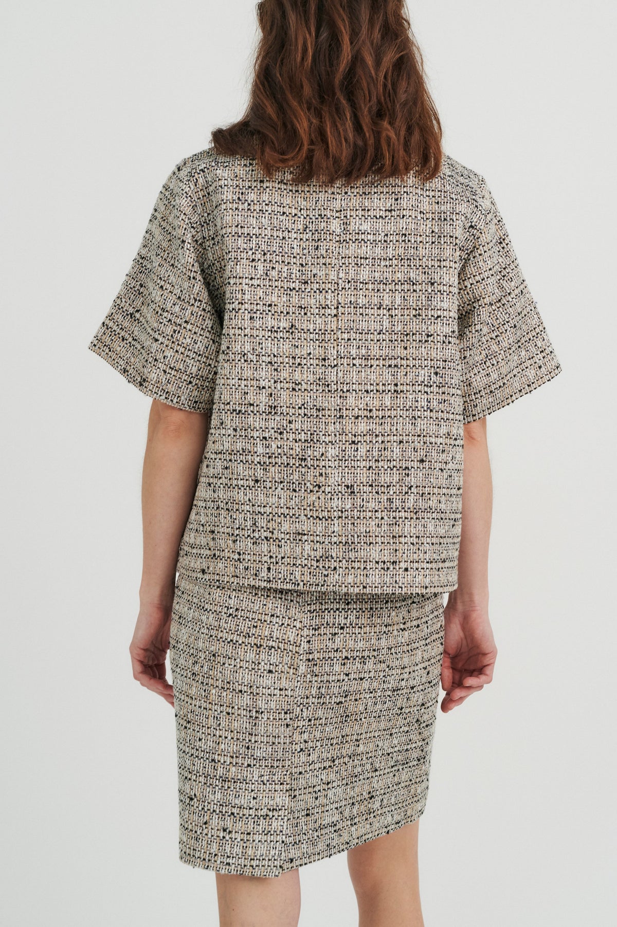 InWear Zhanna Lurex Tweed Skirt freeshipping - Ruby 67 Boutique