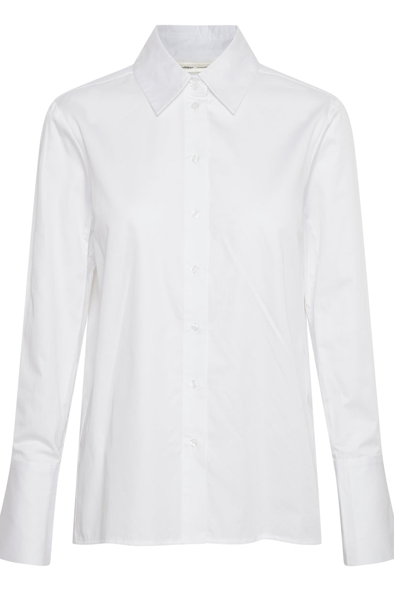 InWear Vex Pure White Relaxed Fit White Shirt freeshipping - Ruby 67 Boutique