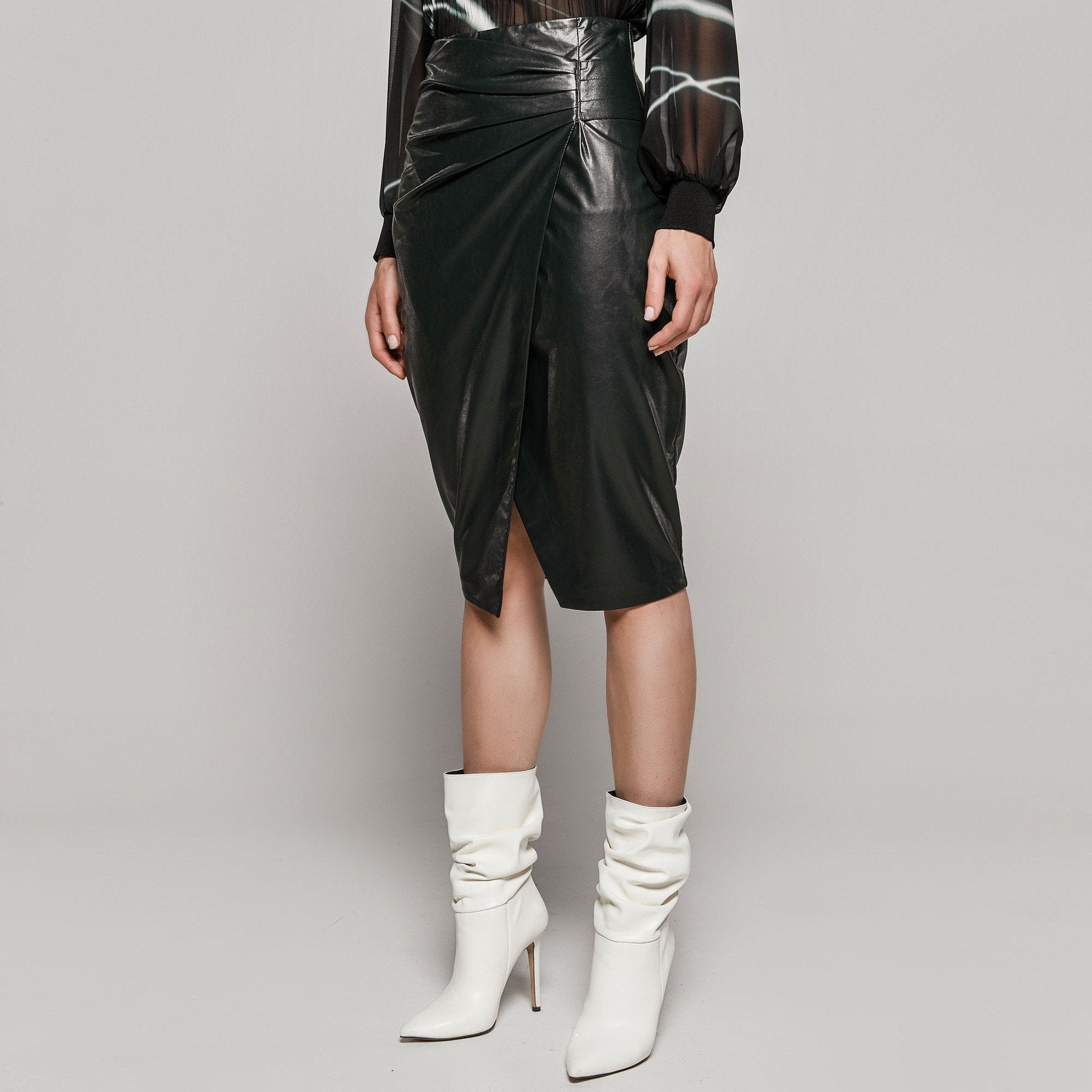 Access Fashion PU Leather Wrap Skirt, W0-6023 – Ruby 67 Boutique